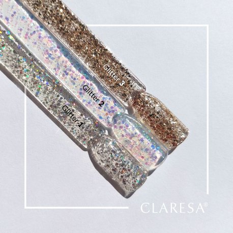 Claresa lakier hybrydowy UV/LED Glitter 3 (brokatowy) 5 g