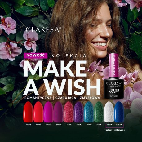 Claresa lakier hybrydowy UV/LED Make a Wish 10 5 ml