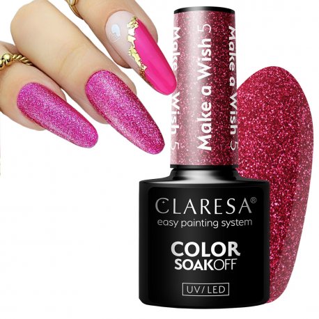 Claresa lakier hybrydowy UV/LED Make a Wish 5 5 ml