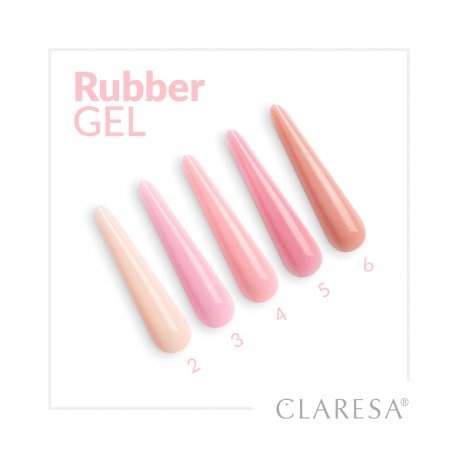 Claresa Rubber Gel UV/LED 2 - żel konstrukcyjny z tiksotropią 12 g