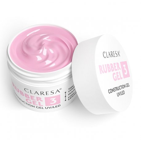 Claresa Rubber Gel UV/LED 3 - żel konstrukcyjny z tiksotropią 12 g