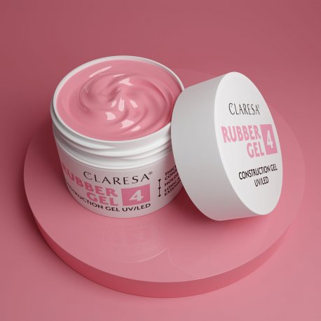 Claresa Rubber Gel UV/LED 4 - żel konstrukcyjny z tiksotropią 12 g