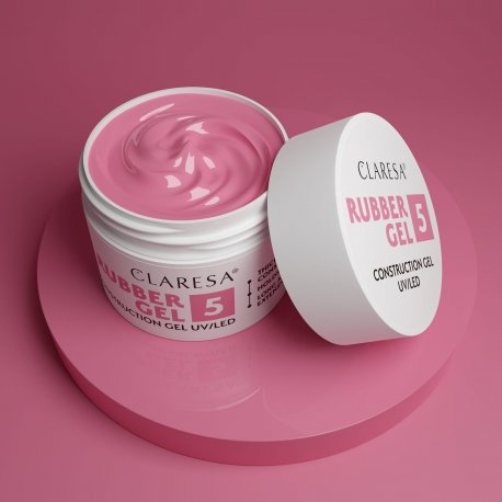 Claresa Rubber Gel UV/LED 5 - żel konstrukcyjny z tiksotropią 45 g