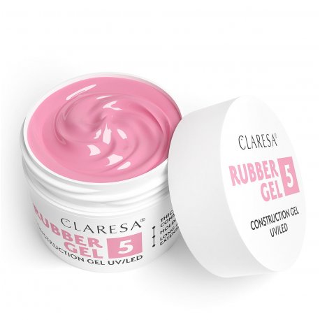 Claresa Rubber Gel UV/LED 5 - żel konstrukcyjny z tiksotropią 90 g