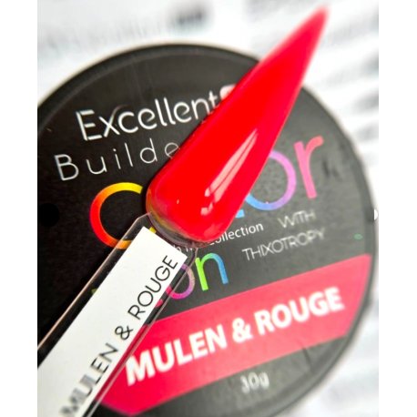 Excellent Pro Builder Color with Thixothropy - Neonowy żel z tiksotropią Mulen and Rouge 15 g