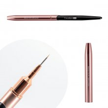 Excellent Pro Master Brush Rose Gold - Cienki pędzel do zdobienia paznokci, żelu 3 mm