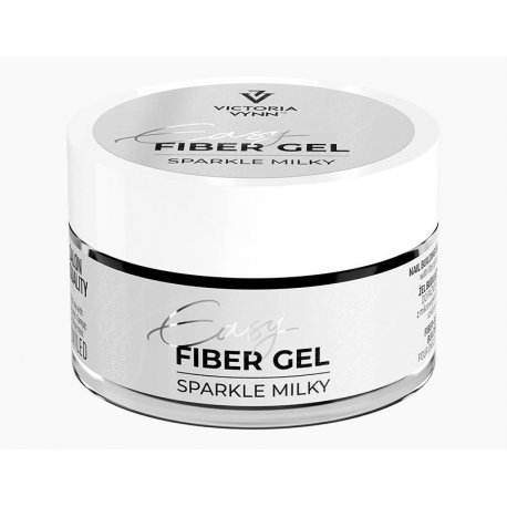 Victoria Vynn Easy Fiber Gel - Żel budujący z mikrowłóknem - Sparkle Milky 50 ml