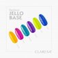 Claresa Rainbow Jello Base - Yellow - bezkwasowa baza hybrydowa z kawałkami folii 5 g