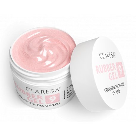 Claresa Rubber Gel UV/LED 9 - żel konstrukcyjny z tiksotropią 12 g