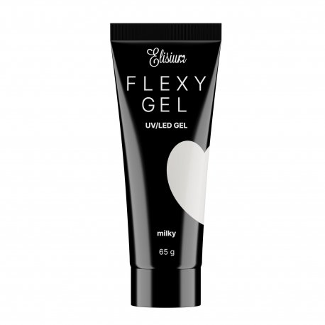 Elisium Flexy Gel - Milky - akrylożel do przedłużania paznokci 65g