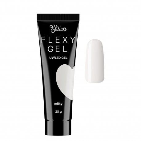 Elisium Flexy Gel - Milky - akrylożel do przedłużania paznokci 25 g