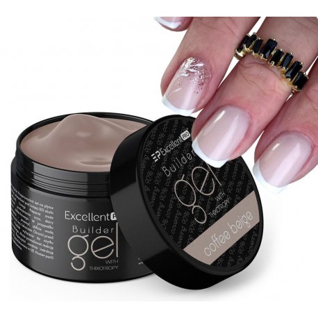 Excellent Pro Builder Gel with Thixothropy - Coffee Beige - Budujący żel z tiksotropią 50 g