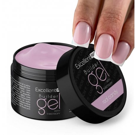 Excellent Pro Builder Gel with Thixothropy - Real Candy - Budujący żel z tiksotropią 50 g