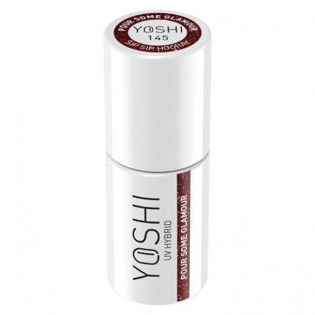 Yoshi Sip Sip Hooray 145 Pour Some Glamour - Lakier hybrydowy 6 ml