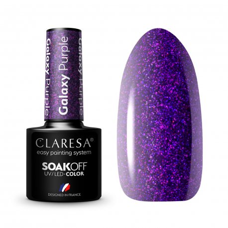 Claresa Galaxy Purple lakier hybrydowy 5 ml