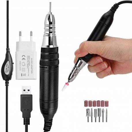 Przenośna Frezarka do paznokci USB  - JMD-105 - 12W z 1 frezem ceramicznymi
