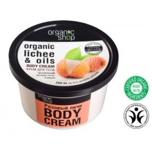 Organic Shop Eko krem do ciała - Organiczne Liczi i Oleje 250 ml