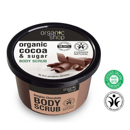 Organic Shop Body Scrub peeling do ciała Belgijska Czekolada 250 ml