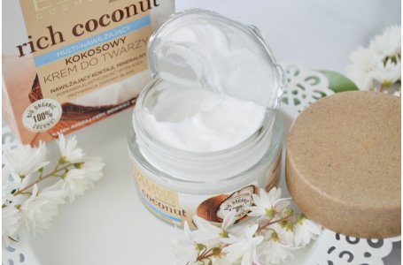 Dobry krem na dzień – Rich Coconut multi nawilżający krem do twarzy z Eveline