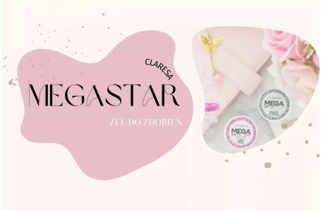 Heksagony na paznokciach. Żel do zdobień Megastar Claresa