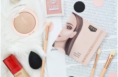 Konturowanie twarzy i makijaż oczu, czyli niesamowita paleta do konturowania i paleta cieni Hean we współpracy z Natalie Beautyyy!